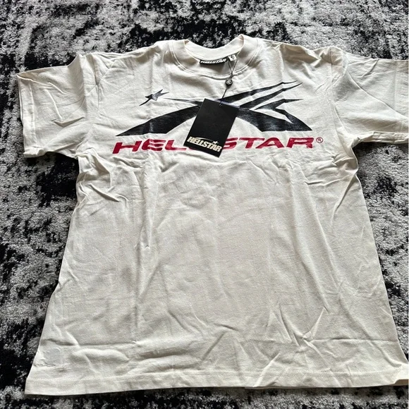 HELLSTAR SPIRTS LOGO GEL 10 WHITE AND RED - Picture 3 of 7
